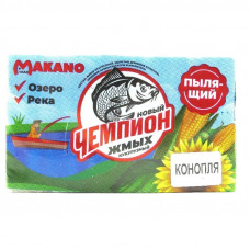 Кукурузный с протеином жмых для рыбалки с ароматом конопли /Makano/